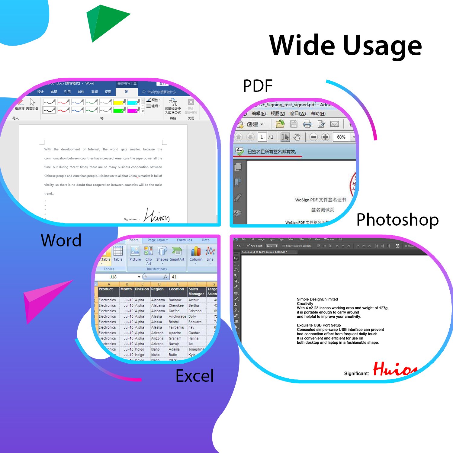 HUION 420 OSU Tablet Drawing Tablet, Graphics Tablet with Digital Stylus, 4 x 2.23 inches Pen Tablet for Digital Art, Design & Animation, Work with Mac, PC - Image 4