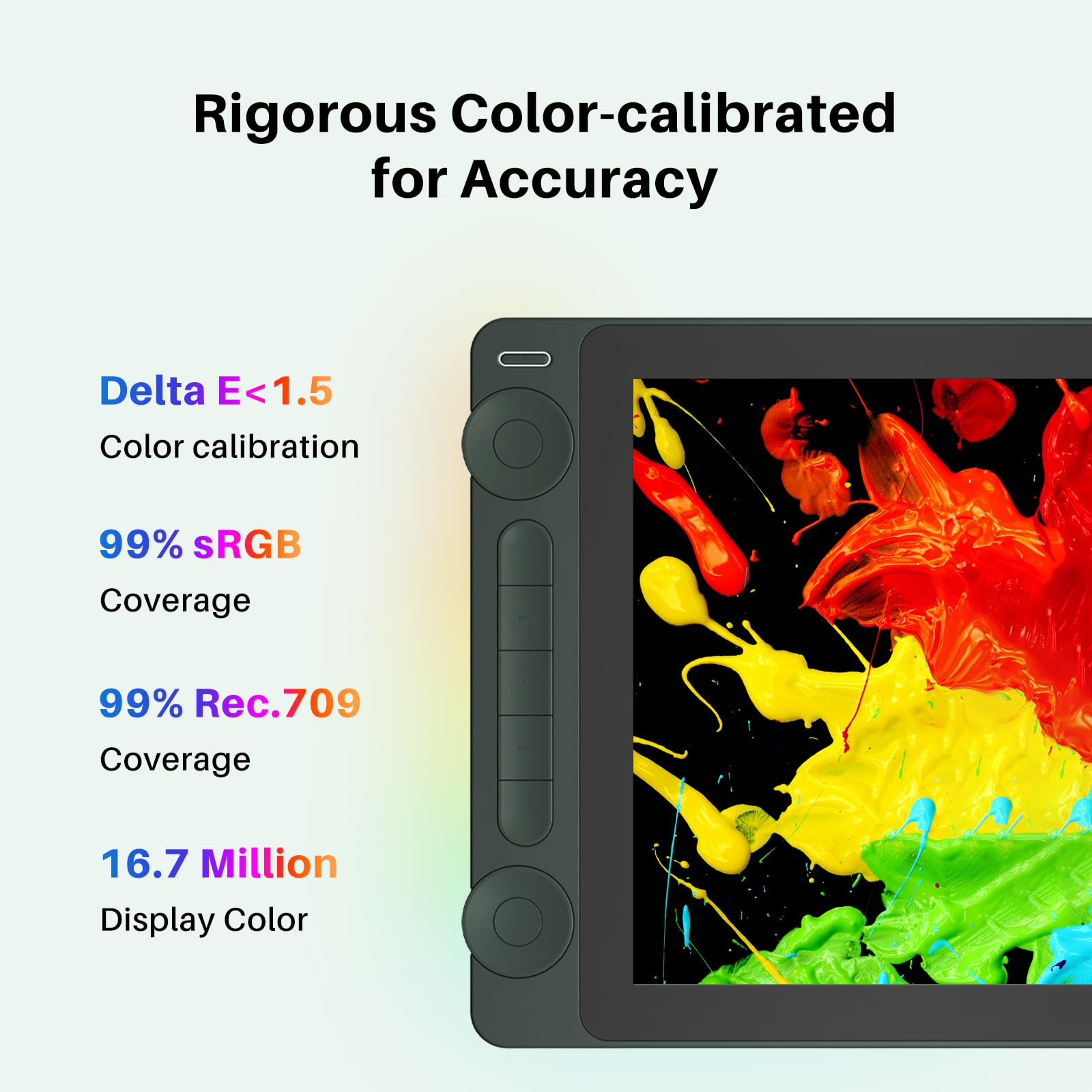 HUION Drawing Tablet with Screen Full-Laminated Art Tablet Kamvas 13 (Gen 3) SE Graphic Tablet with Anti-Glare Canvas Glass 13.3" Pen Display with PenTech 4.0, 16384 Pen Pressure for PC, Mac, Android - Image 5