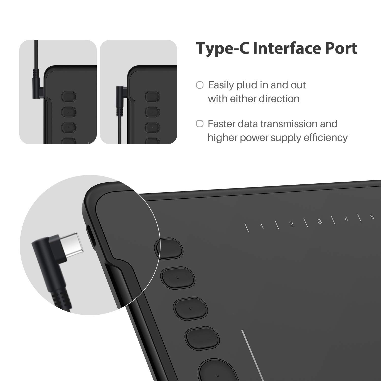 HUION H1161 Drawing Tablet and Palm Rejection Artist Glove - Image 5