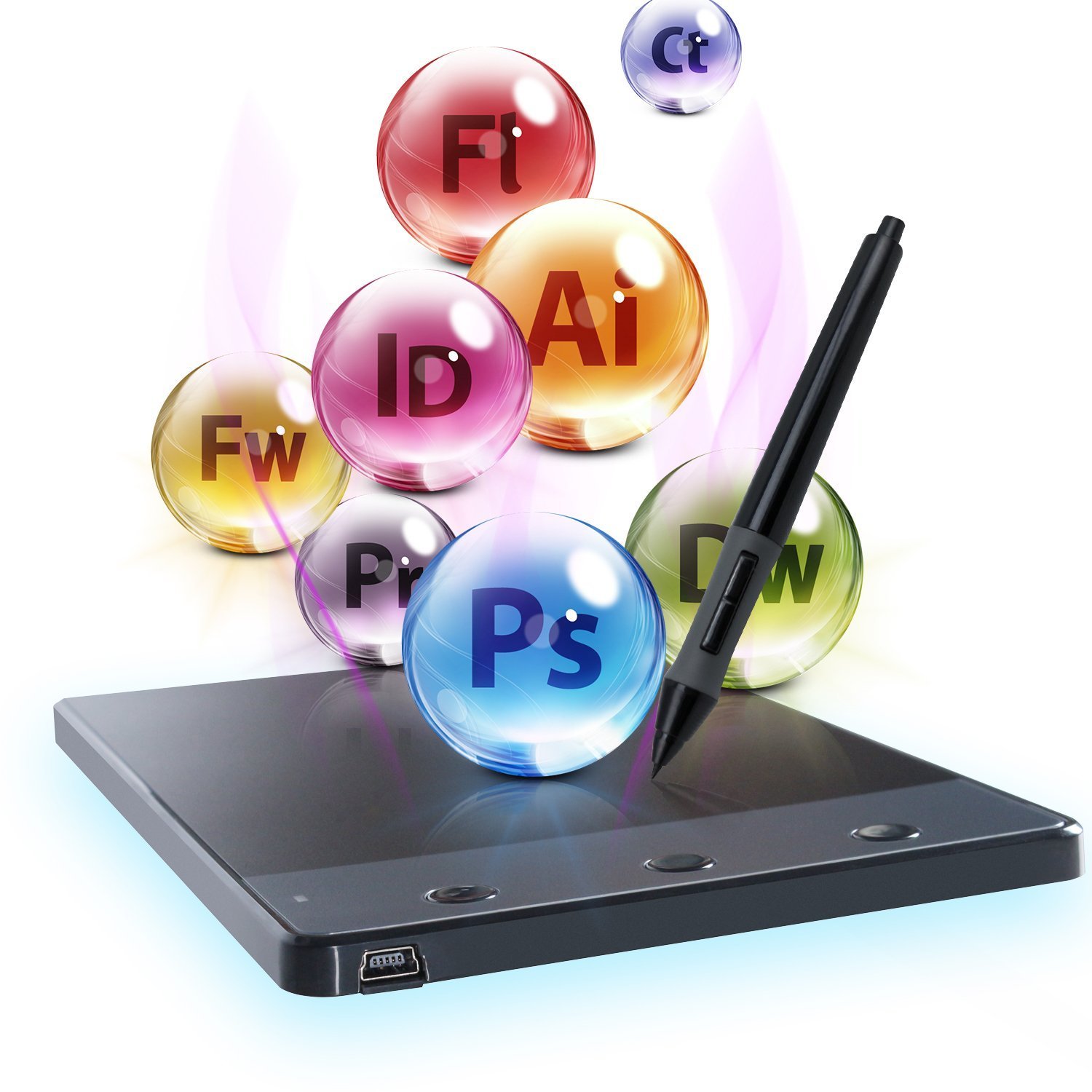 HUION H420 OSU Graphics Drawing Tablet Signature Pad with Digital Stylus and 3 Express Keys Black - Image 6