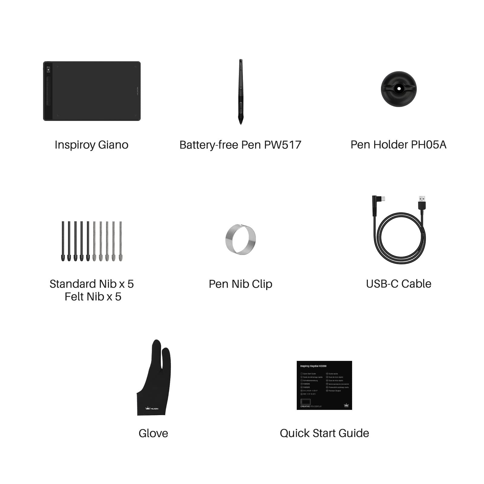 HUION Inspiroy Giano G930L Wireless Graphics Drawing Tablet with Smart Mini LCD Screen and PW517 8192 Levels Pressure Battery-Free Stylus, 13.6 inches Bluetooth Digital Pen Tablet - Image 7