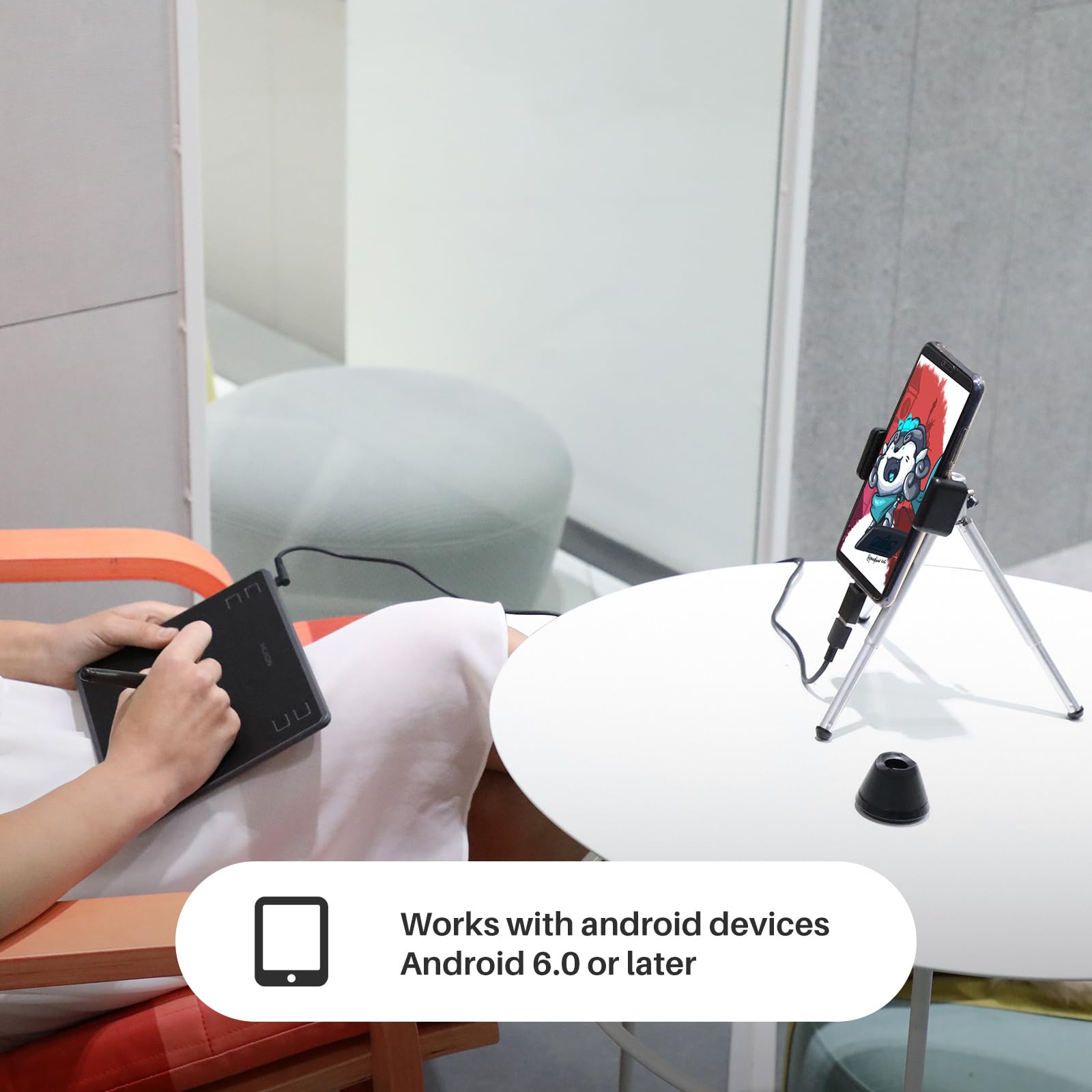 HUION Inspiroy H430P Drawing Tablet and Palm Rejection Artist Glove - Image 3