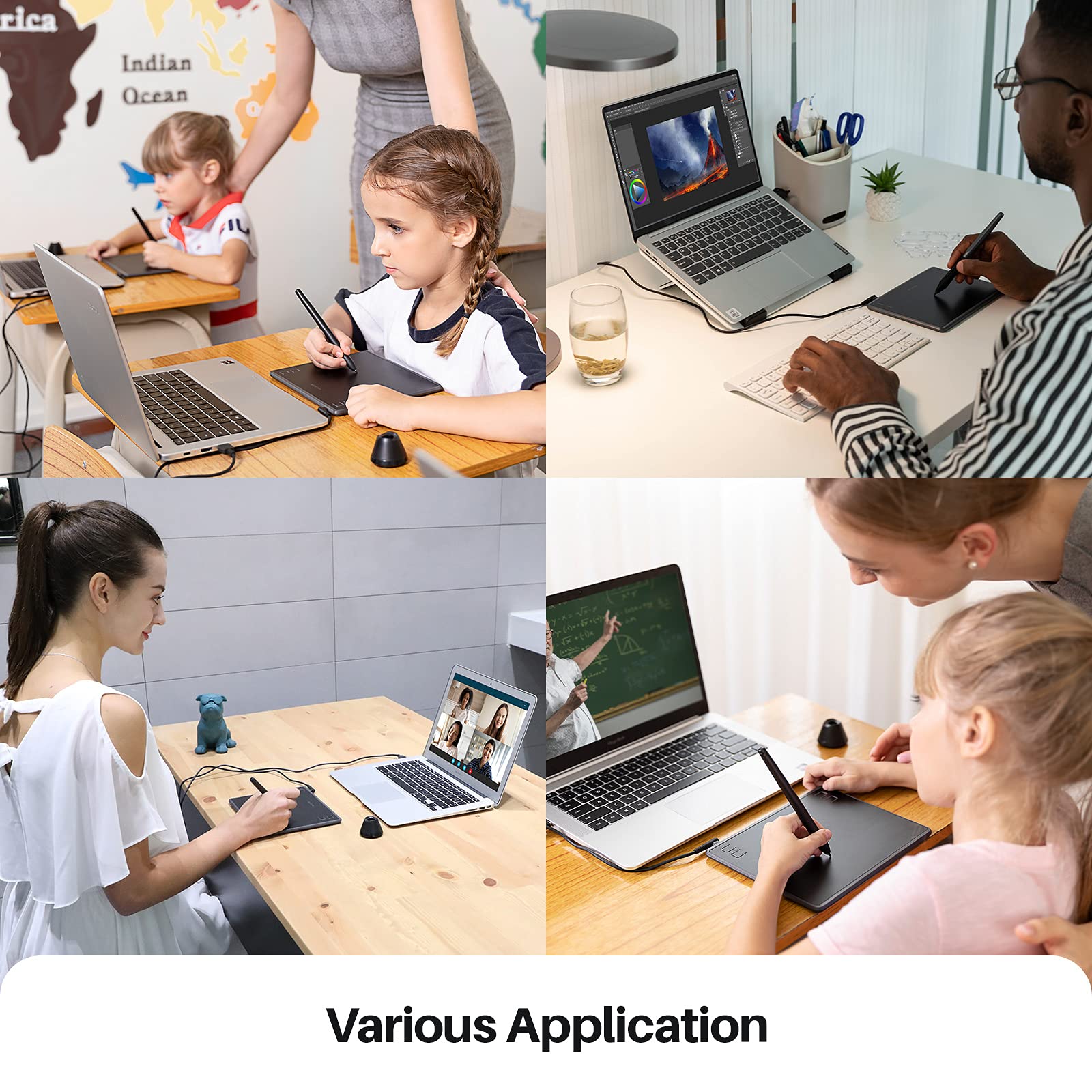 HUION Inspiroy H430P Drawing Tablet and Palm Rejection Artist Glove - Image 6