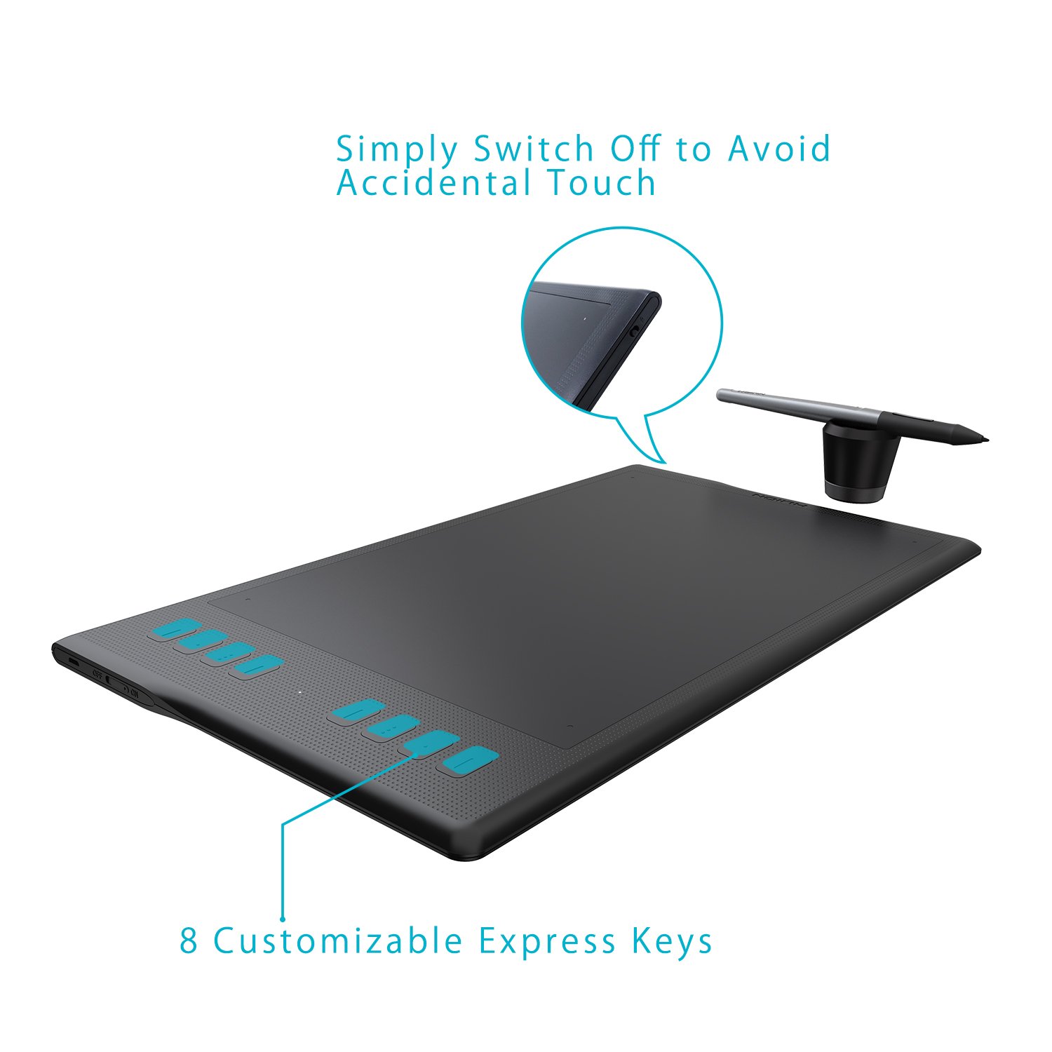 HUION Inspiroy Q11K Wireless Drawing Tablet with Screen and Palm Rejection Artist Glove - Image 5