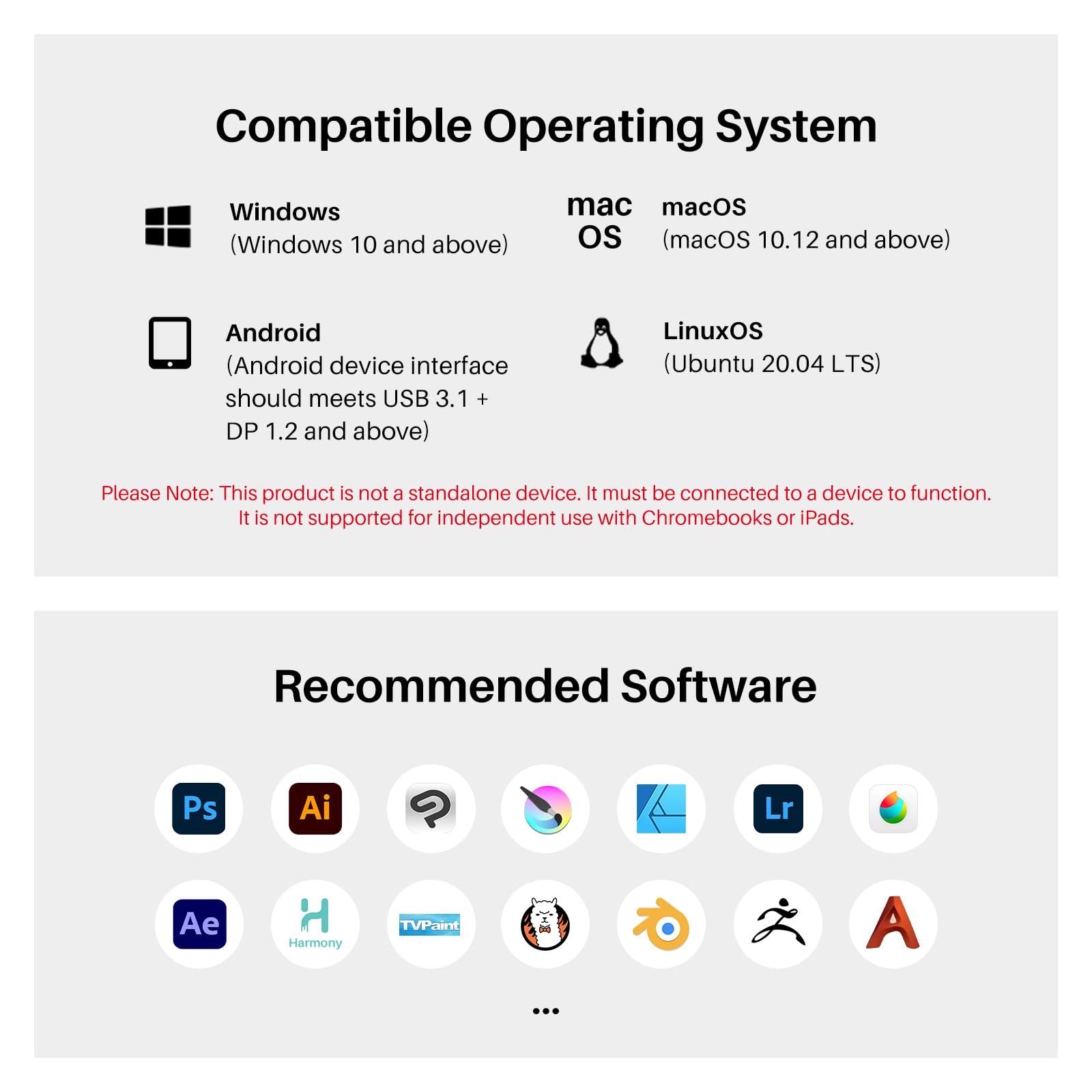 HUION Kamvas 13 (Gen 3) Drawing Tablet with Screen,13.3" Full-Laminated Art Tablet with Anti-Sparkle Canvas Glass 2.0, 99% sRGB, PenTech 4.0, 16384 Pen Pressure, Dual Dial for PC, Mac, Android, Black - Image 7