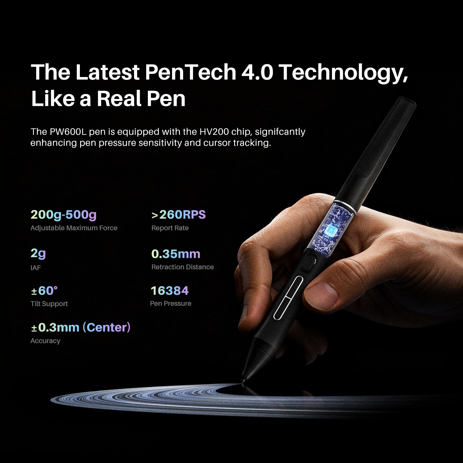 HUION Kamvas 22 (Gen 3) 21.5 Inch 2.5K 90Hz Drawing Tablet with Screen, Featuring PenTech 4.0, △E<1.2 Color Accuracy, Canvas Glass 2.0& Ambient Lighting – Ideal for Digital Art, Animation & Design - Image 3