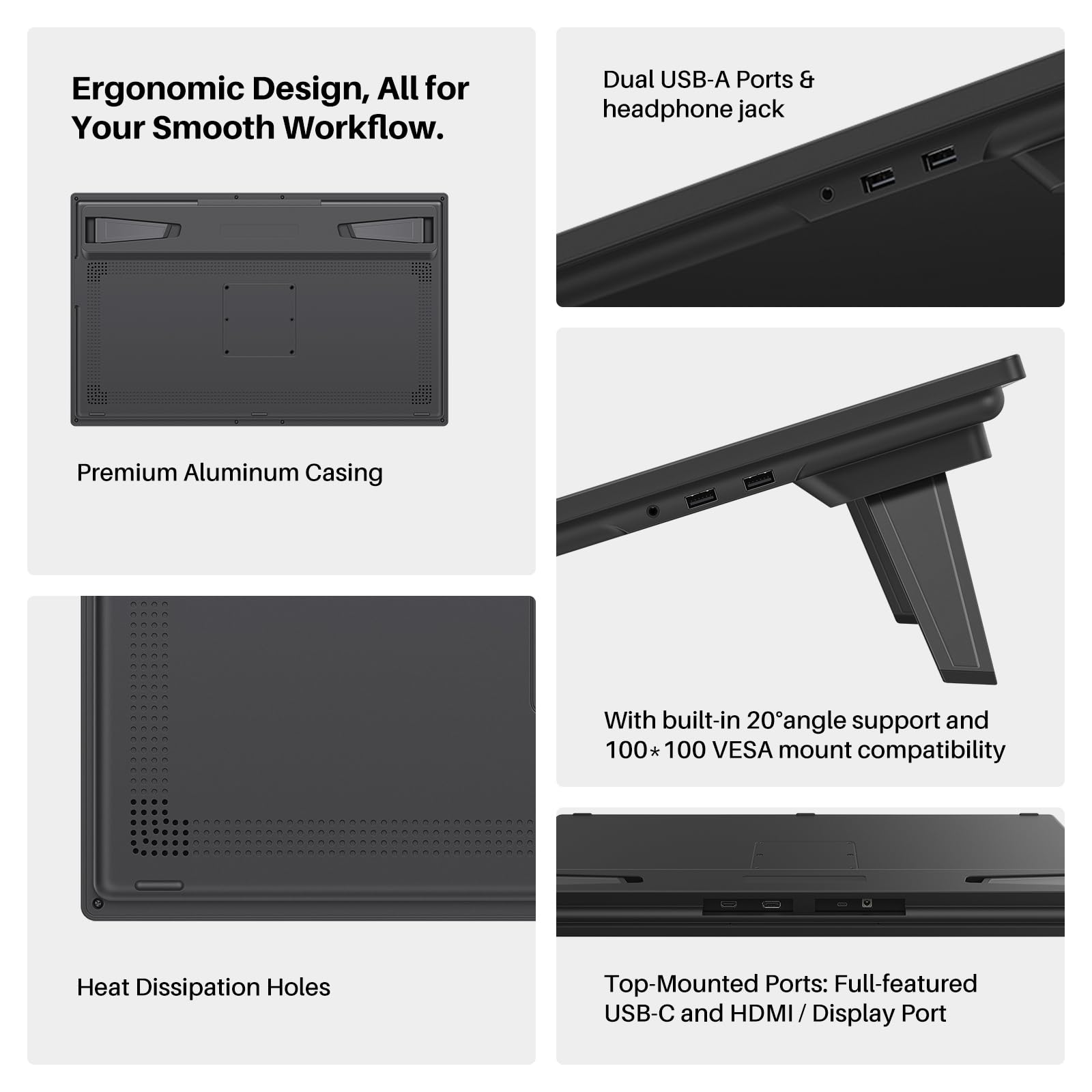 HUION KAMVAS Pro 27 (144Hz) 4K UHD Drawing Tablet with Screen, PenTech 4.0 Stylus 16384 Pen Pressure, Canvas Glass 3.0 △E<1 Graphic Tablet 98% Adobe RGB Multi-Touch Drawing Monitor with Keydial Remote - Image 8